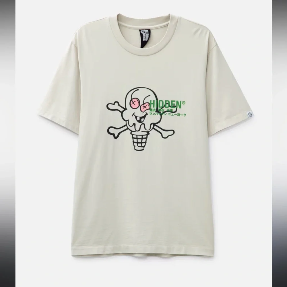Billionaire Boys Club Tan Hidden NY x BBC Ice Cream Collaboration T-Shirt Size L